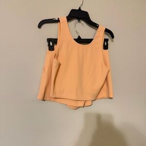lululemon athletica soft Ribbed Peach Tank Top short set